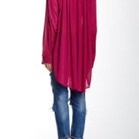 NWT free people Boyfriend Button Front Shirt - Picture 2 of 7